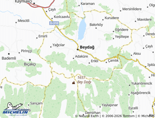 MICHELIN Beyköy map - ViaMichelin