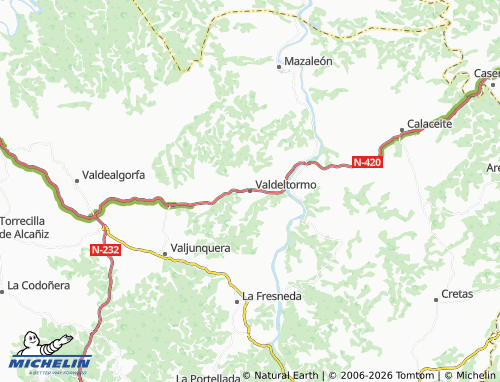 MICHELIN Valdeltormo map - ViaMichelin