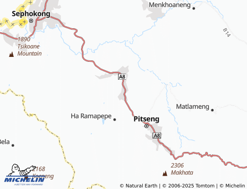 MICHELIN Somololo map - ViaMichelin