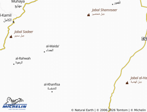 Carte MICHELIN al-Saheemi - ViaMichelin