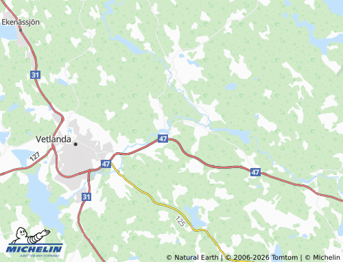 Carte MICHELIN Sjunnen - ViaMichelin