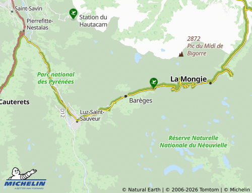 MICHELIN Barèges map - ViaMichelin