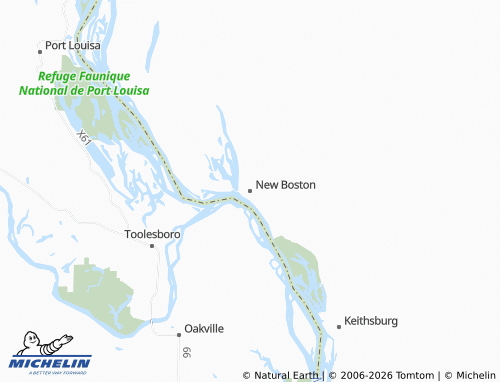 Mappa MICHELIN New Boston - ViaMichelin