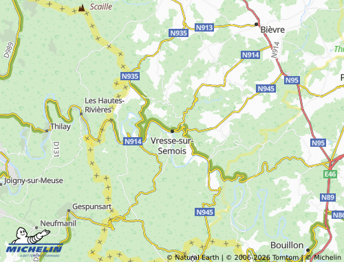 Carte MICHELIN Vresse-sur-Semois - ViaMichelin