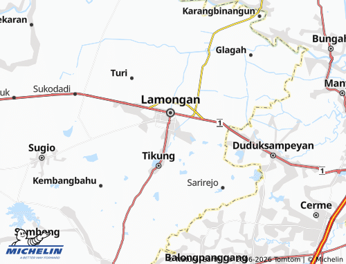 MICHELIN-Landkarte Tlogoanyar - ViaMichelin