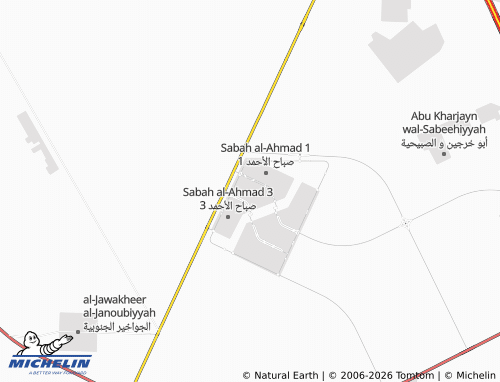 MICHELIN Sabah Al Ahmad 2 Block 6 map - ViaMichelin