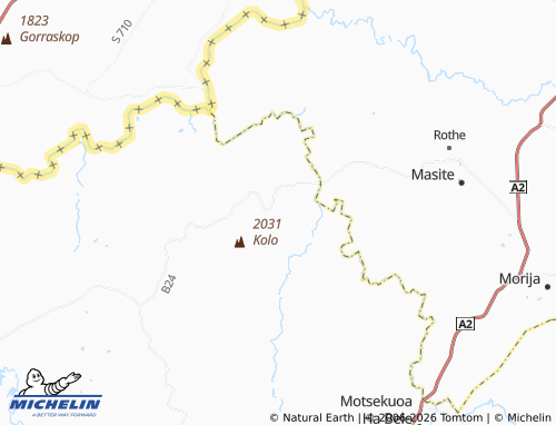 MICHELIN Kolo Ha Ntsie map - ViaMichelin