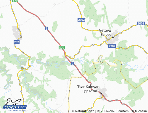 MICHELIN Pisanets map - ViaMichelin