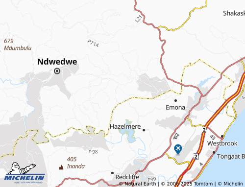MICHELIN Mthembeni map - ViaMichelin