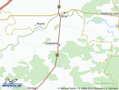 MICHELIN Sadowne map - ViaMichelin
