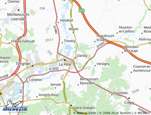 Mappa MICHELIN Danizy - ViaMichelin