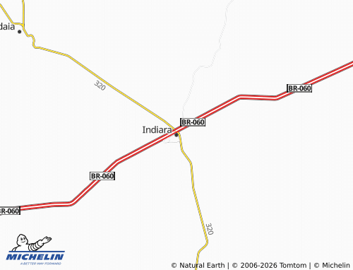 MICHELIN Indiara map - ViaMichelin