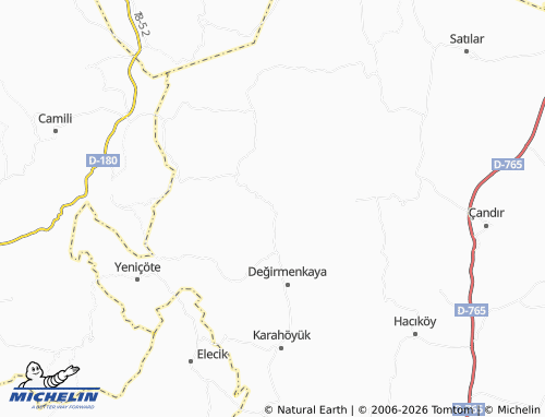 MICHELIN Yeşilöz map - ViaMichelin