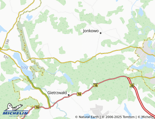 MICHELIN Wrzesina map - ViaMichelin