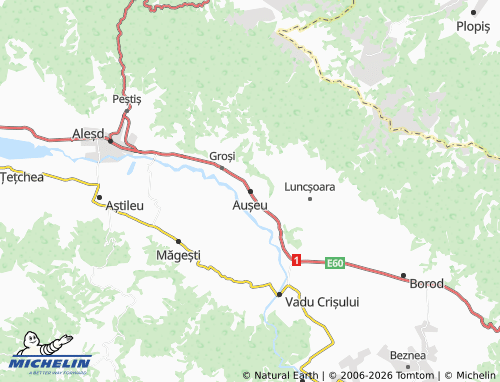 Carte MICHELIN Aușeu - ViaMichelin