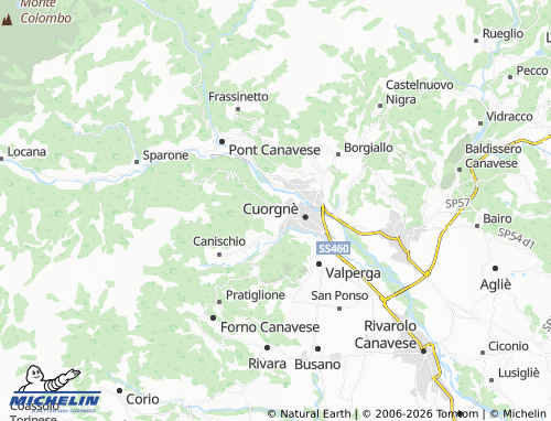 MICHELIN Trione map - ViaMichelin