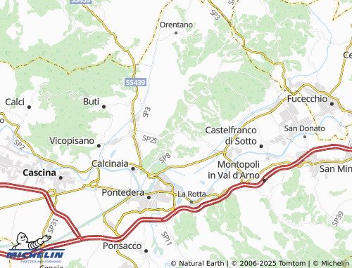 MICHELIN-Landkarte Quattro Strade - ViaMichelin