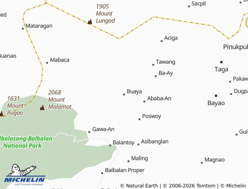MICHELIN Buaya map - ViaMichelin