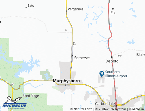 Mapa MICHELIN Somerset - ViaMichelin