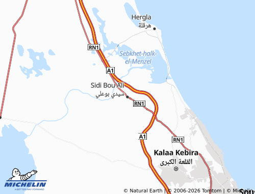 Mappa MICHELIN Seedi Bou'ali - ViaMichelin