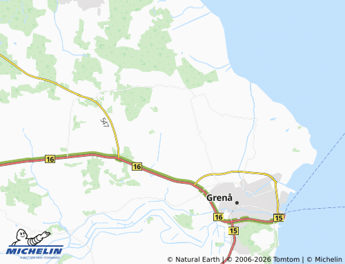 MICHELIN Dalstrup map - ViaMichelin