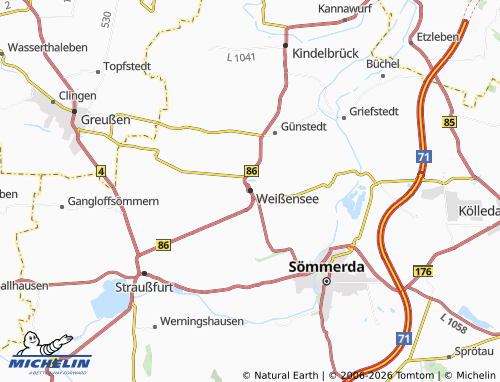 Carte MICHELIN Weißensee - ViaMichelin