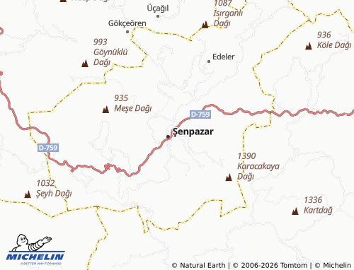 MICHELIN Kuztekke map - ViaMichelin
