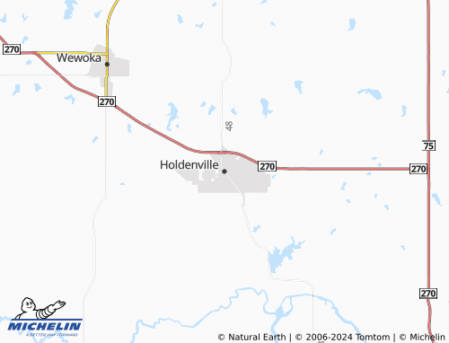 Mapa MICHELIN Holdenville - ViaMichelin