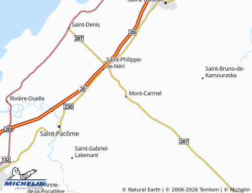 Mapa MICHELIN Mont-Carmel - ViaMichelin