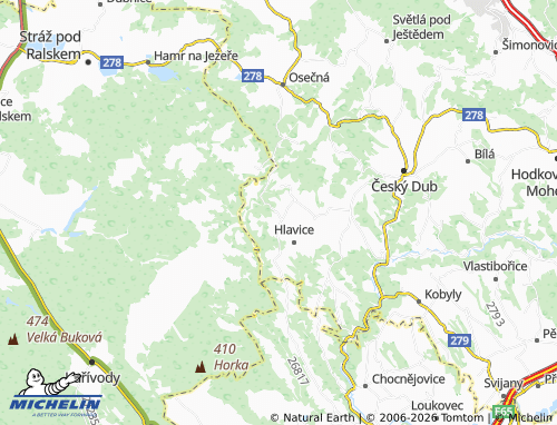 Mappa MICHELIN Cetenov - ViaMichelin