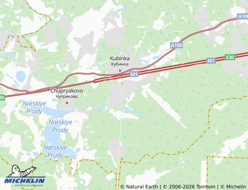 Carte MICHELIN Kubinka-1 - ViaMichelin