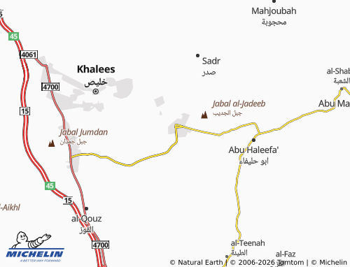 Carte MICHELIN al-Tal'ah 1 - ViaMichelin