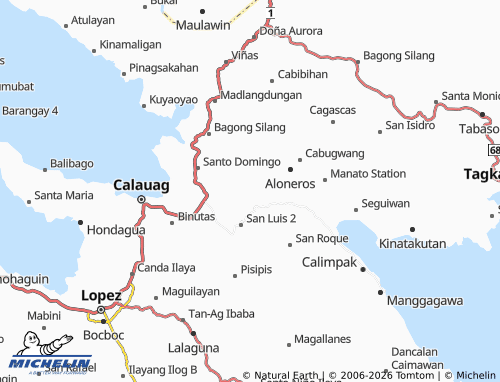 MICHELIN Danlagan Batis map - ViaMichelin