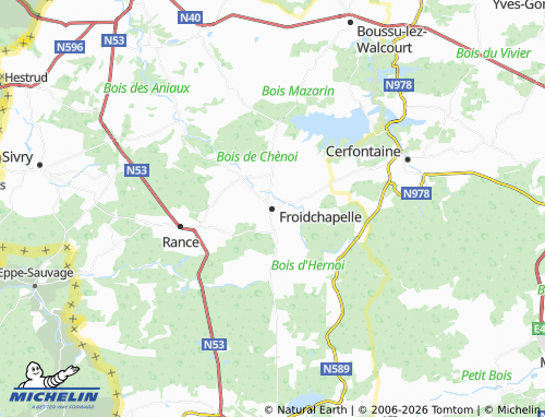 Kaart MICHELIN Froidchapelle - ViaMichelin