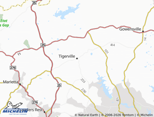 Carte MICHELIN Tigerville - ViaMichelin