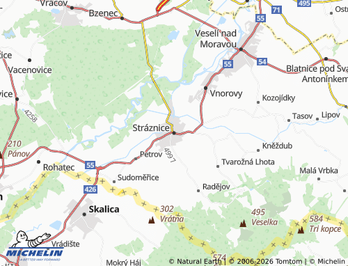 Mappa MICHELIN Strážnice - ViaMichelin
