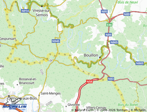Kaart MICHELIN Corbion - ViaMichelin