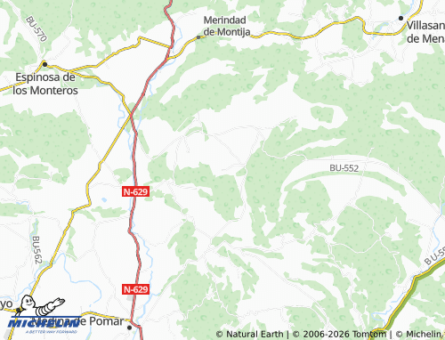 MICHELIN Angosto map - ViaMichelin