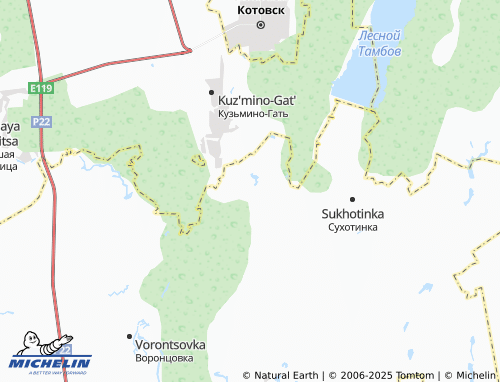 MICHELIN-Landkarte Starchiki - ViaMichelin