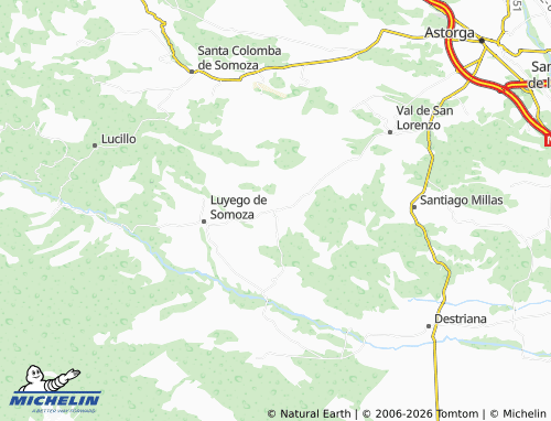 Mapa MICHELIN Laguna de Somoza - ViaMichelin