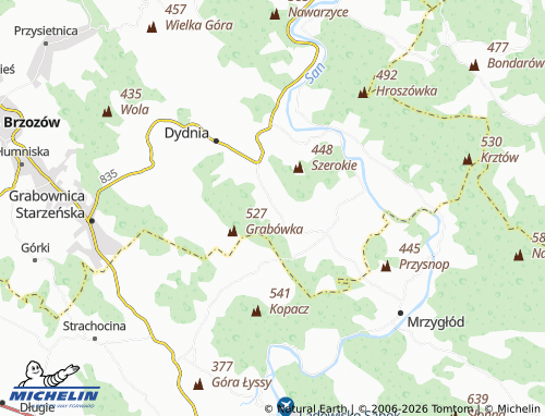 Carte MICHELIN Krzywe - ViaMichelin