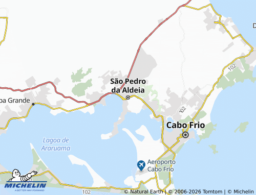 Mapa MICHELIN São Pedro da Aldeia - ViaMichelin