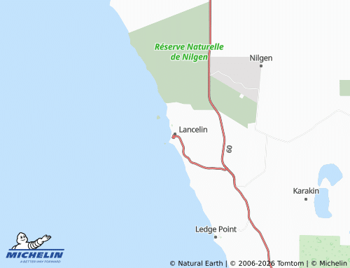 Kaart MICHELIN Lancelin - ViaMichelin
