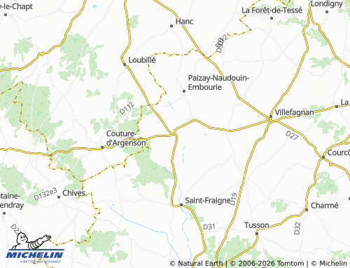Mapa MICHELIN Longré - ViaMichelin