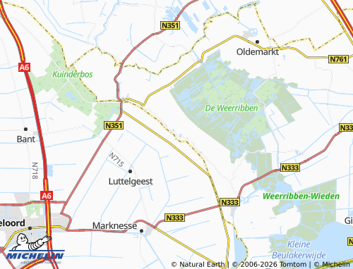 MICHELIN Blankenham map - ViaMichelin