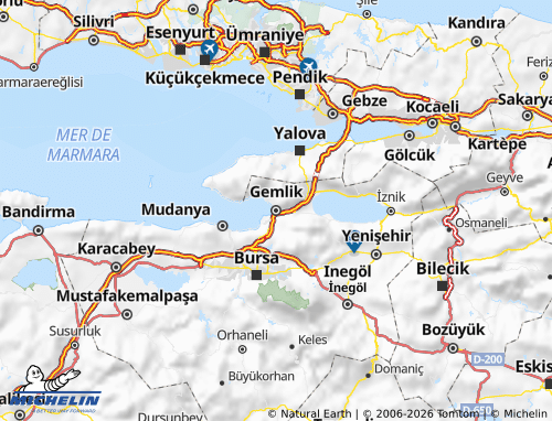Kaart MICHELIN Gemlik - ViaMichelin