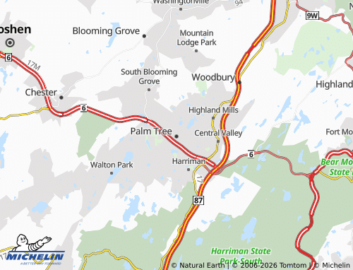 Mapa MICHELIN Kiryas Joel - ViaMichelin