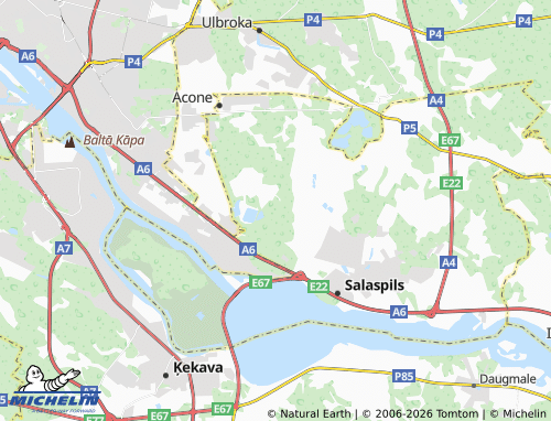 Mapa MICHELIN Mežezeri - ViaMichelin