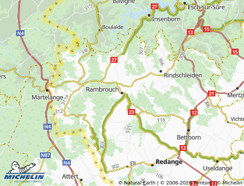 Mapa MICHELIN Rambrouch - ViaMichelin