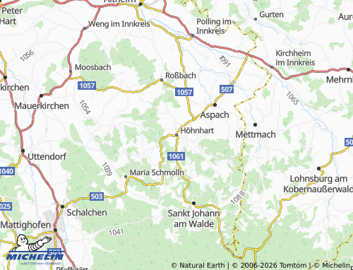 MICHELIN Höhnhart map - ViaMichelin